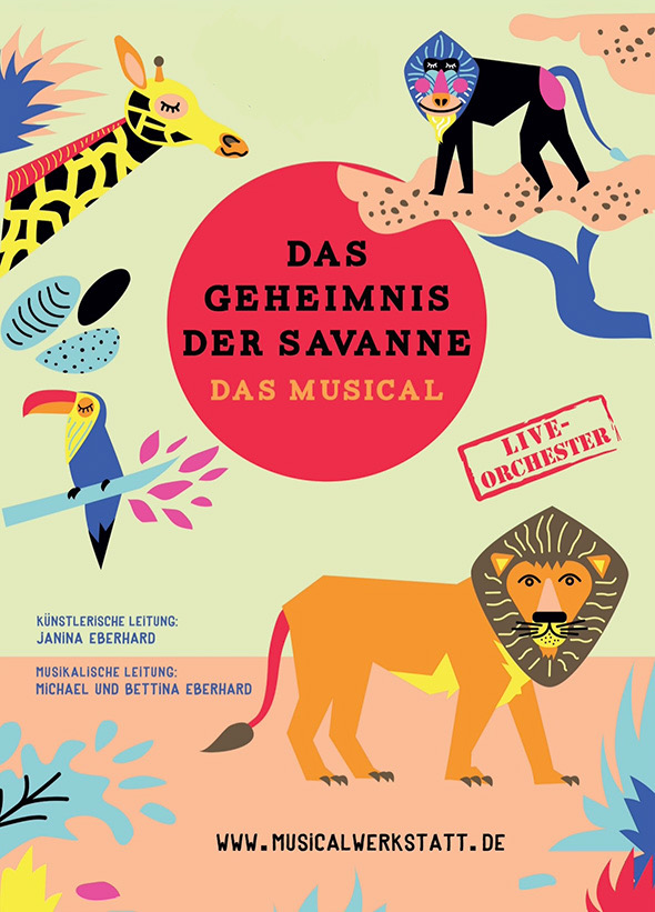 Plakat: Das Geheimnis der Savanne – Das Musical